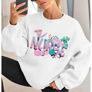 Custom made Nurse Graphic Tshirt hoodie‎ Unisex Medical handmade